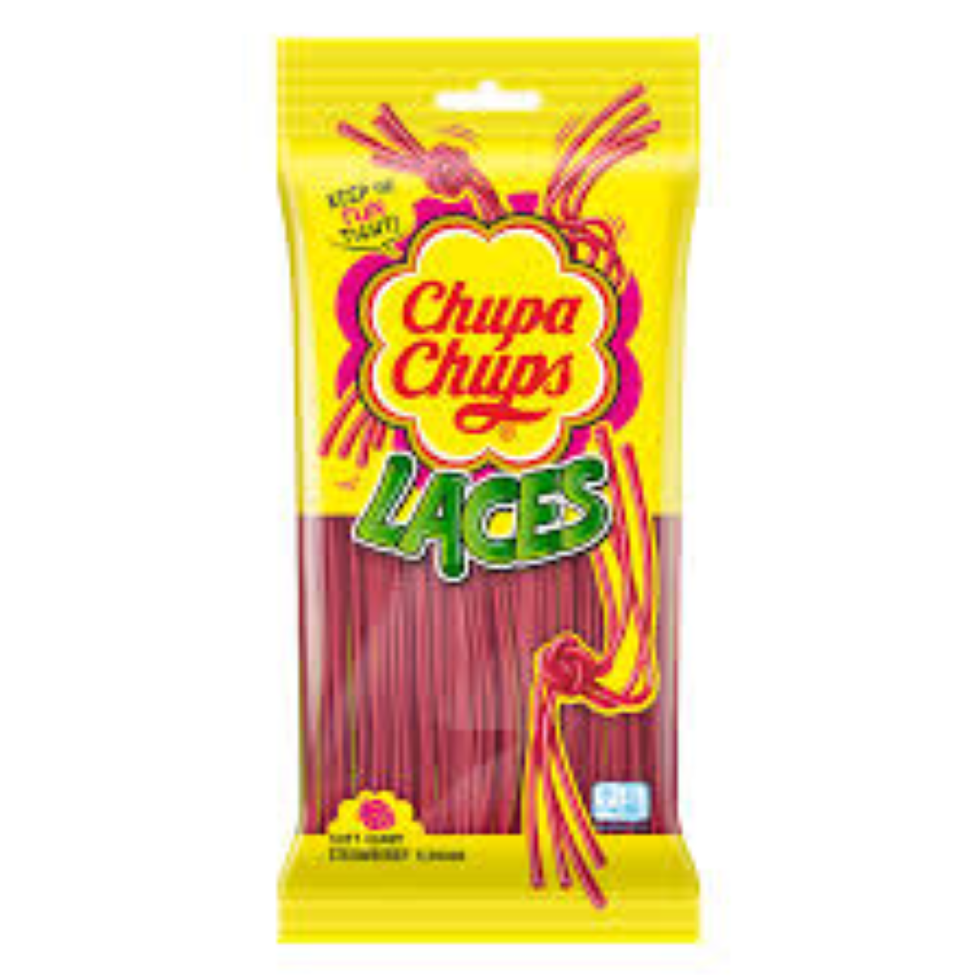 CHUPA CHUPS LACES STRAWBERRY 90G
